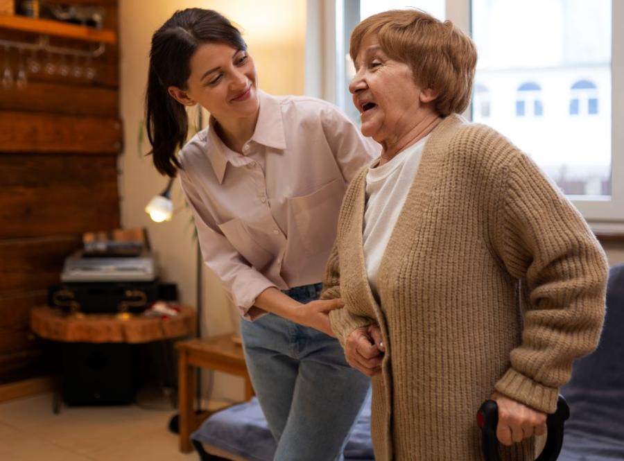 Dame de compagnie à domiclle